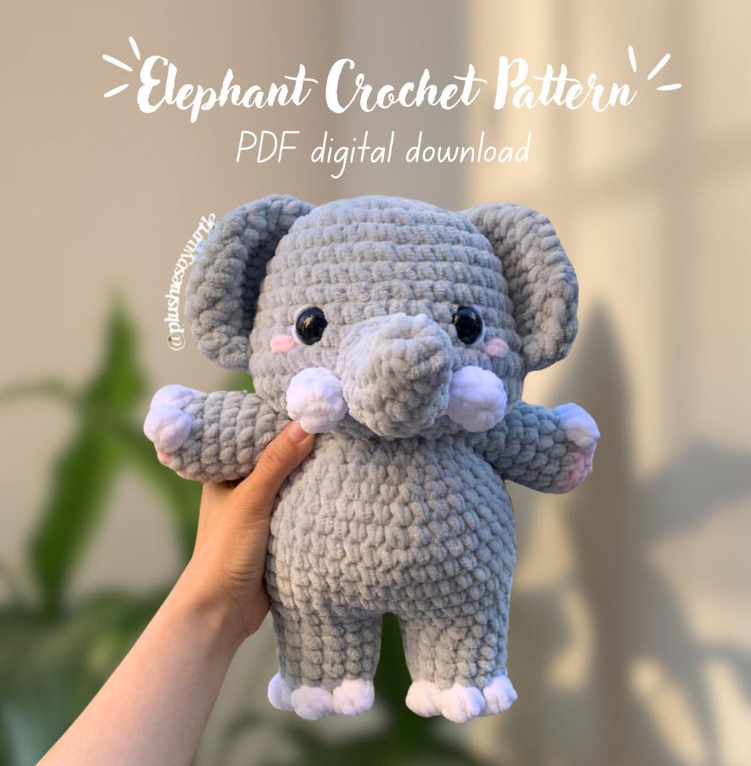 Elephant Crochet Pattern PDF Digital Download Only - Etsy