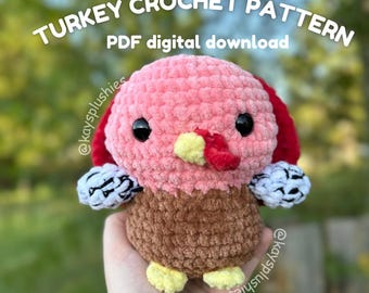 Turkey Crochet Pattern PDF digital download