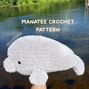 Crochet manatee pattern PDF digital download only