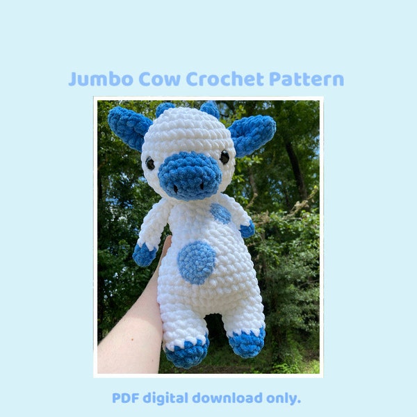 Jumbo Cow Pattern PDF DIGITAL DOWNLOAD