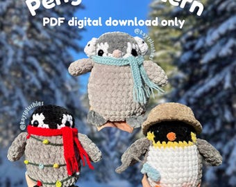 Penguin Crochet Pattern PDF digital download only