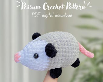Crochet possum pattern PDF DIGITAL DOWNLOAD only