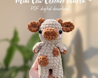 Baby cow pattern PDF digital download only