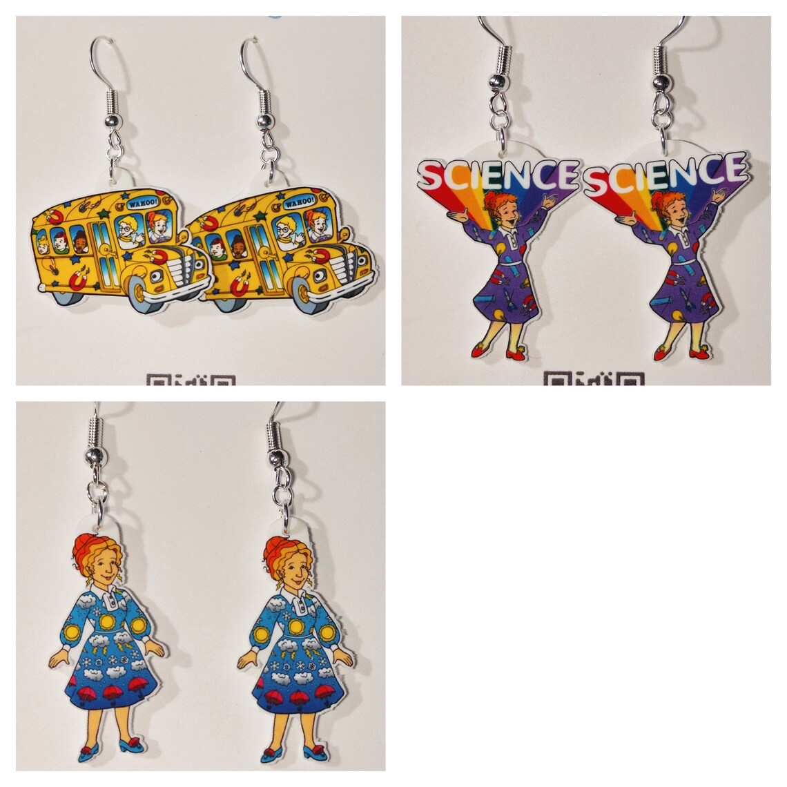 Magic School Bus Fan Art Earrings - Etsy