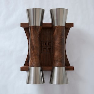 Beautiful Handmade Dumbbells-- TORCH Free Weights -- Fitness Elevated --Home Gym Equipment -- Pilates Weights -- Wood and Stainless Steel
