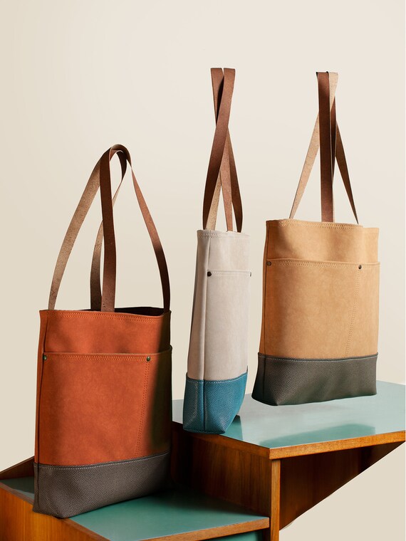 Luxe kunstleer tas veganistische leren tas skai tas veganistische tas kunstleren tas kurktas veganistische lederen accessoires laptop opbergtas Etsy Nederland