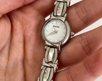 Vintage Stainless Steel Circle Bulova Watch