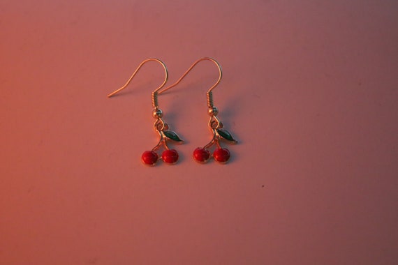 Harry Styles Cherry Earrings Etsy