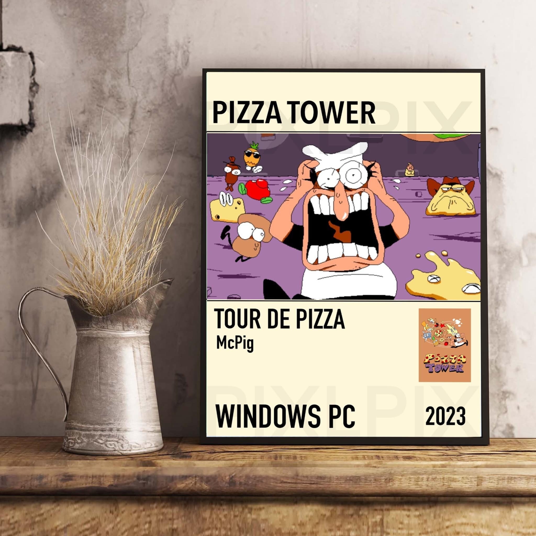 Pizza tower doodles in 2023  Tower, Art prompts, Art reference