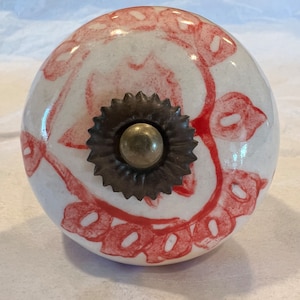 Antique Vintage Looking Porcelain Knobs Set of (6)