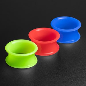 Vibrant Silicone Double Flare Tunnel Bundle | Silicone Gauges For Stretched Ears | Ear Stretchers | Flesh Tunnels