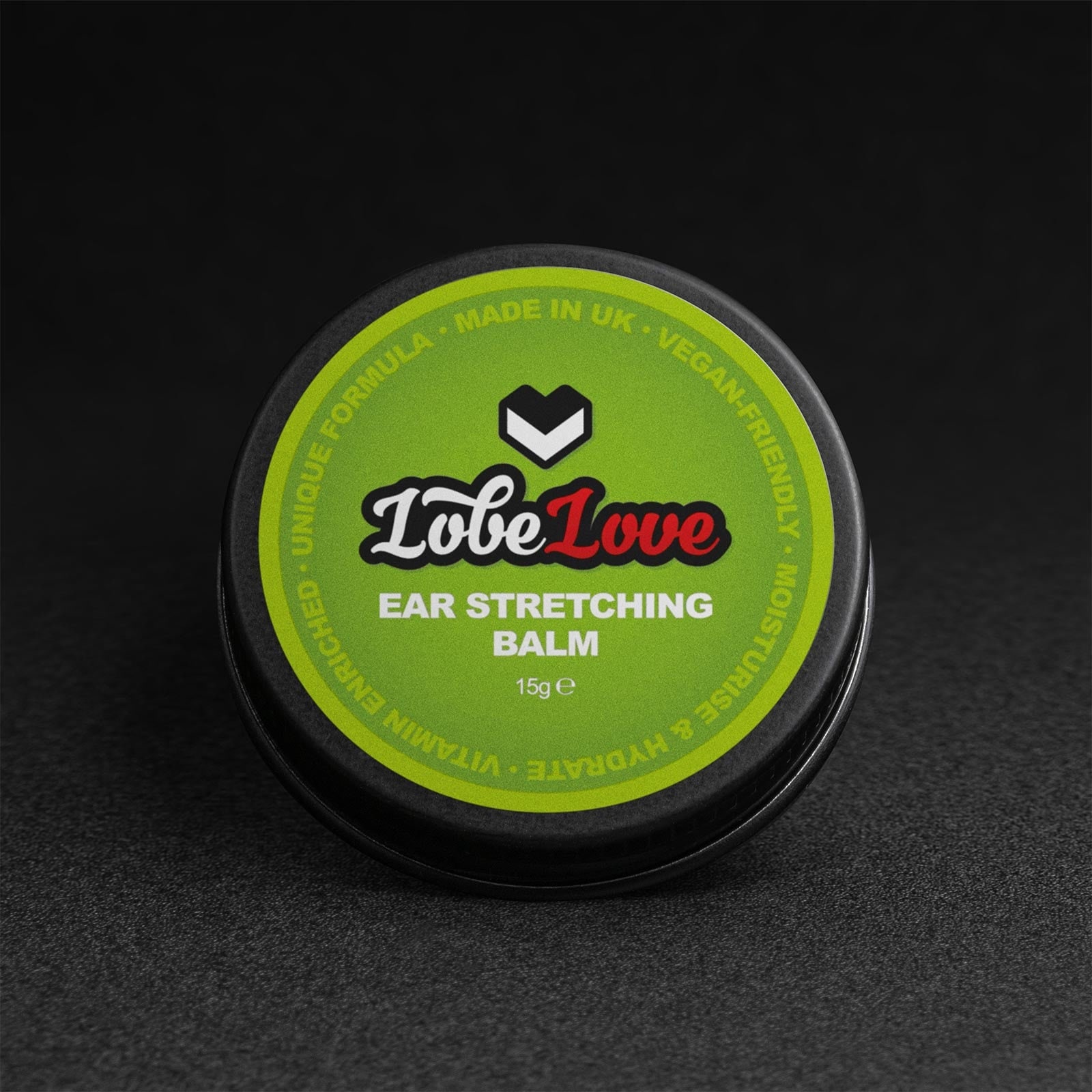 LobeLove™ Premium Ear Stretching Balm | Made In UK | Specialist Moisturizing Ear Gauging Balm | Unique Formula | 15g ***No TARIFFS!