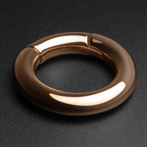 Rose Gold PVD Magnetic Hoop Ear Weight | Ear Weight Gauges For Stretched Ears | Mirror Polish | Ear Lobe Hangers