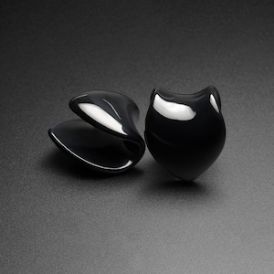 Black PVD Saddle Ear Weight Hanger | Ear Weight Gauges For Stretched Ears | Mirror Polish | Ear Lobe Hangers