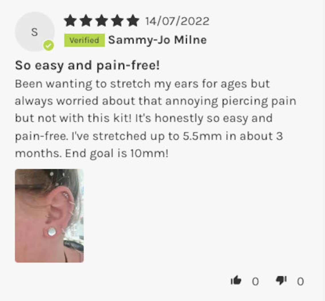 Ear Stretching Kit Painfree 0.5mm Jump Dead Stretching Kit Etsy