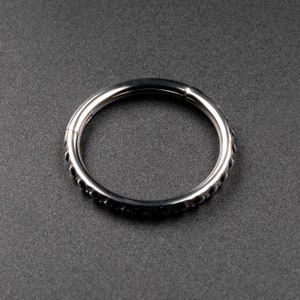 Quilted Titanium Hinged Segment Ring | Titanium Nose Rings | Hinged Segment Nose Stud Body Jewelry | Mirror Polish ***No TARIFFS!
