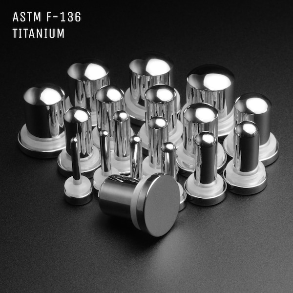 Titanium Ear Stretching Kit | Pain-free 0.5mm Jump Dead Stretching Kit | ASTM F-136 | 1mm (18g) - 10mm 00g) | Ear Gauges Lobe Jewelry