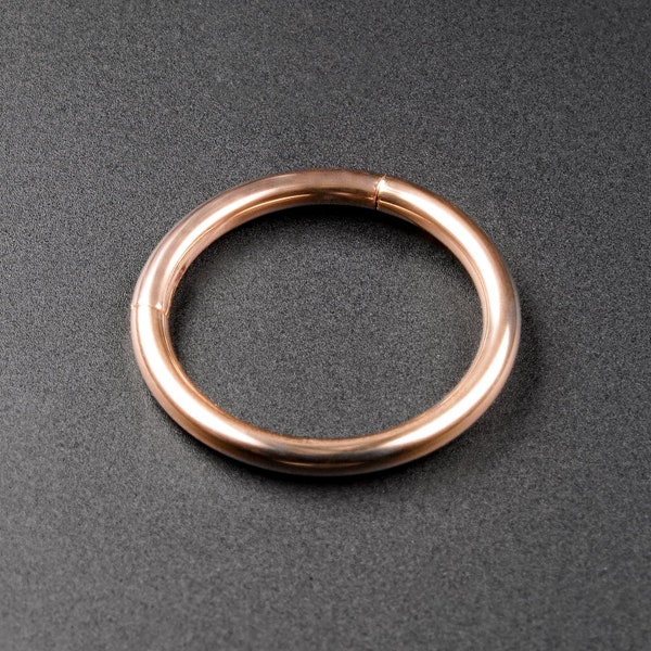 Rose Gold PVD Titanium Hinged Segment Ring | Titanium Nose Rings | Hinged Segment Nose Stud Body Jewelry | Mirror Polish
