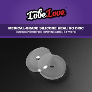 Piercing Disc For Hypertrophic Scarring by SIBJ's LobeLove™ | Medical-grade Piercing Bump Disc | Works In Just 2 - 4 Weeks |