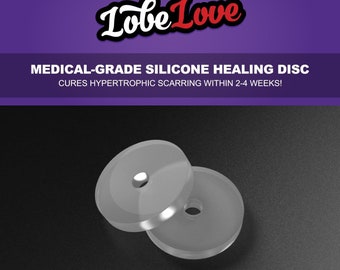 Piercing Disc For Hypertrophic Scarring by SIBJ's LobeLove™ | Medical-grade Piercing Bump Disc | Works In Just 2 - 4 Weeks | FREE Delivery