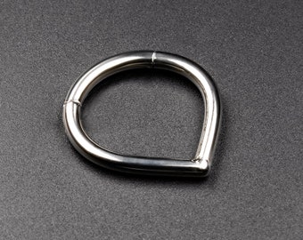 Simple Teardrop Titanium Septum Clicker Ring  | Titanium Septum Nose Rings | Septum Piercing Body Jewelry | Septum Clicker ***No TARIFFS!