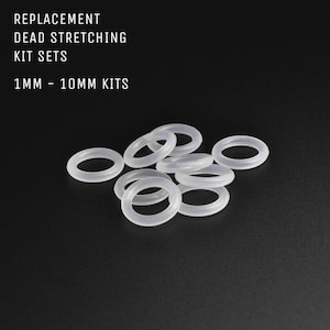 Replacement Clear Medical-grade Silicone O-Ring Kit | Stretched Ears | Ear Stretchers | Flesh Tunnels