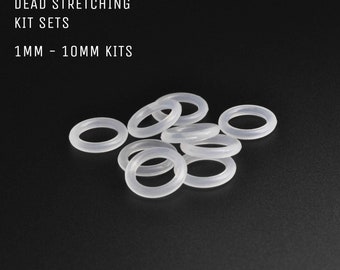 Replacement Clear Medical-grade Silicone O-Ring Kit | Stretched Ears | Ear Stretchers | Flesh Tunnels ***No TARIFFS!