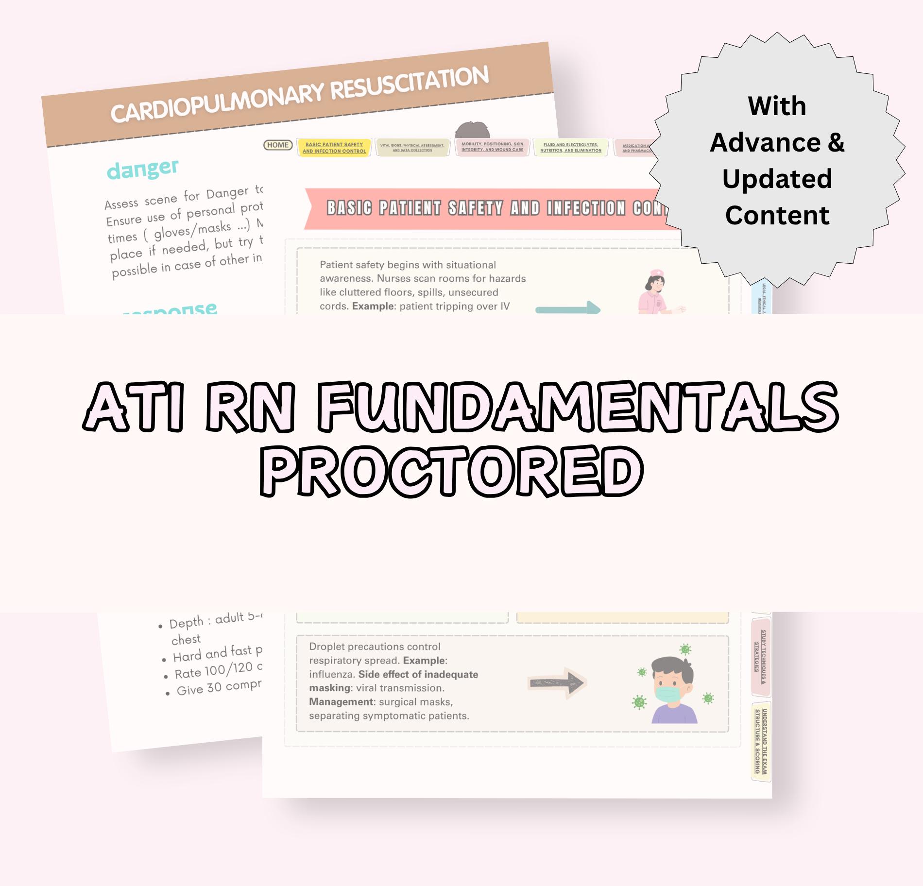 ATI Fundamentals Proctored Exam Study Guide: Nursing Notes - Etsy