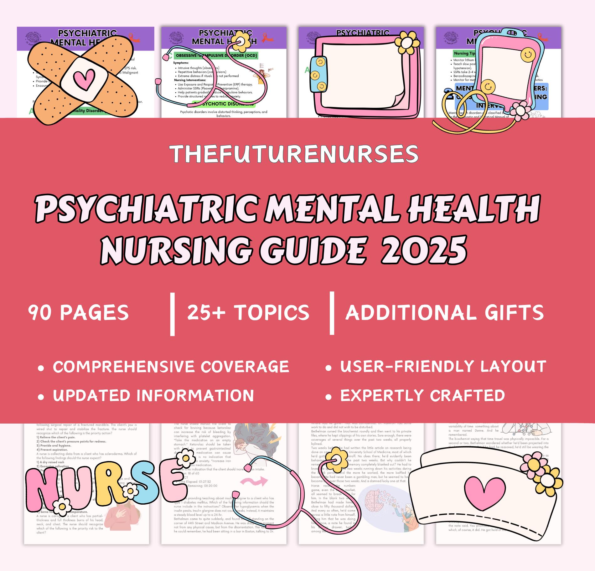 Psychiatric Mental Health Nursing Study Guide: 2025 Edition (digital ...