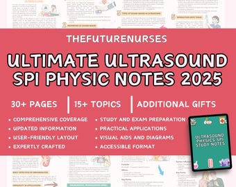 Notas de estudo de física de ultrassom SPI: Preparação para o exame de ultrassonografista (PDF)