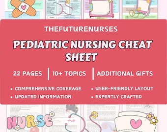 PEDIATRIC VITAL SIGNS Cheat Sheet - Etsy