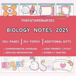 Ultimate Biology Notes 2025 perfect for students to Learn and Succeed in Your Exams, Made By Professional