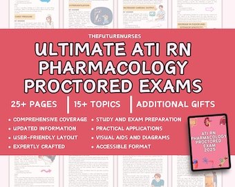 Pacote de Guia de Estudo de Farmacologia: Revisão NCLEX e ATI (PDF para impressão)