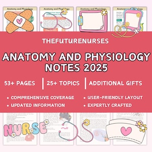 Anatomia e Fisiologia Definitive, oltre 50 pagine, Guida allo studio di anatomia, Appunti di anatomia, Appunti di fisiologia, A e P, Guida allo studio di infermieristica, Pacchetto infermieristico