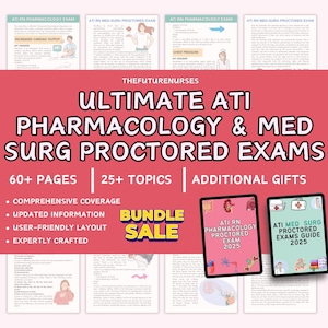 ATI RN Pharmacology & Med-Surg Review Guide (Digital Download)