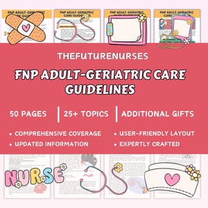 Adult-Geriatric Nurse Practitioner Clinical Guide: FNP Study Aid (PDF Download)