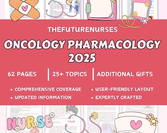 Oncology Pharmacology Nursing Notes Bundle (PDF)