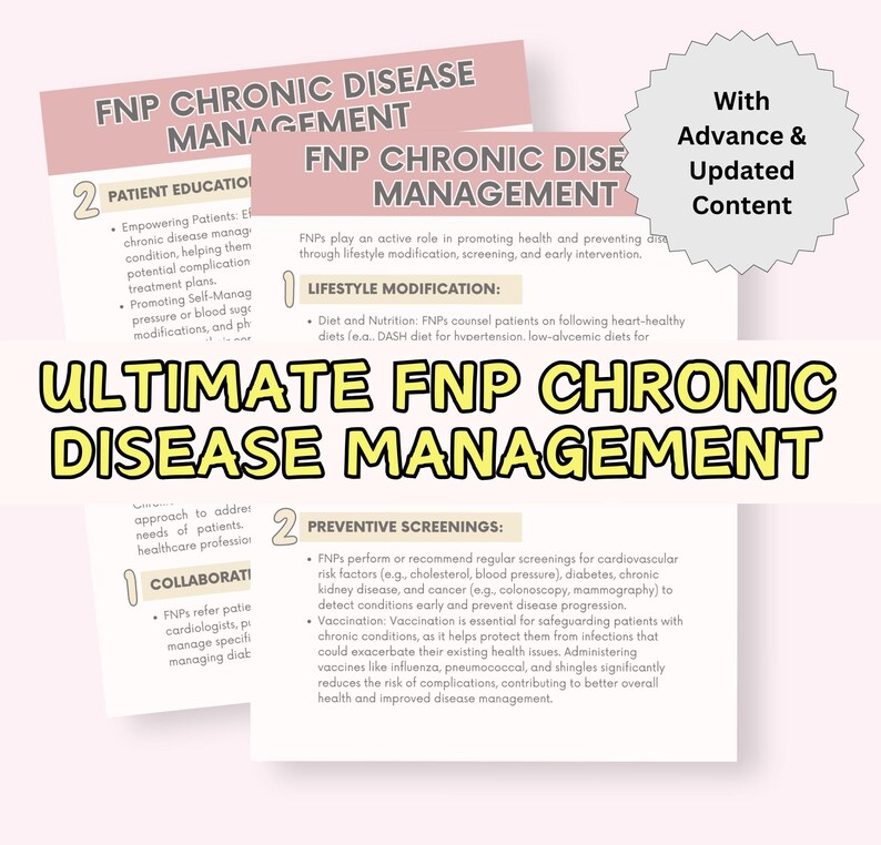 FNP Chronic Disease Management Guide: Nurse Practitioner Study Resource ...