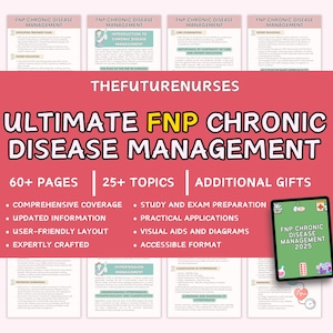 Fnadeler Choker für Chronische Krankheiten | Umfassender digitaler Lernführer für Krankenschwester | Ressourcen für das Chronische Krankheitssyndrom