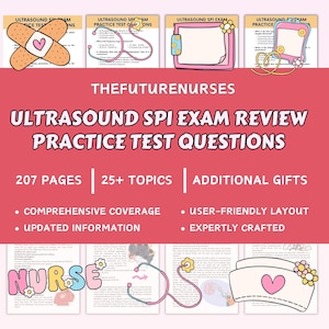 Ultrasound Physics, Sonographer, SPI Study Notes, SPI Exam, Physics question, Physics Practice Registry Review, Ultrasound tech, Study Guide