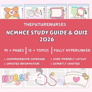 NCMHCE Study Guide 2026 | Clinical Mental Health Counseling Exam Prep (PDF Download)