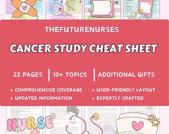 Oncology Pharmacology Cheat Sheet | Cancer Medications Nursing Study Guide | Chemotherapy & Immunotherapy Nursing Notes PDF