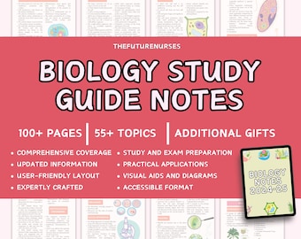 Notizen zum Biologie-Lernführer: Umfassende Prüfungsvorbereitung (digitaler Download)