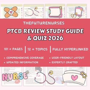 PTCB Exam Study Guide 2026 PDF | Pharmacy Technician Review Notes | Drug Classifications, Brand & Generic, Federal Law Prep