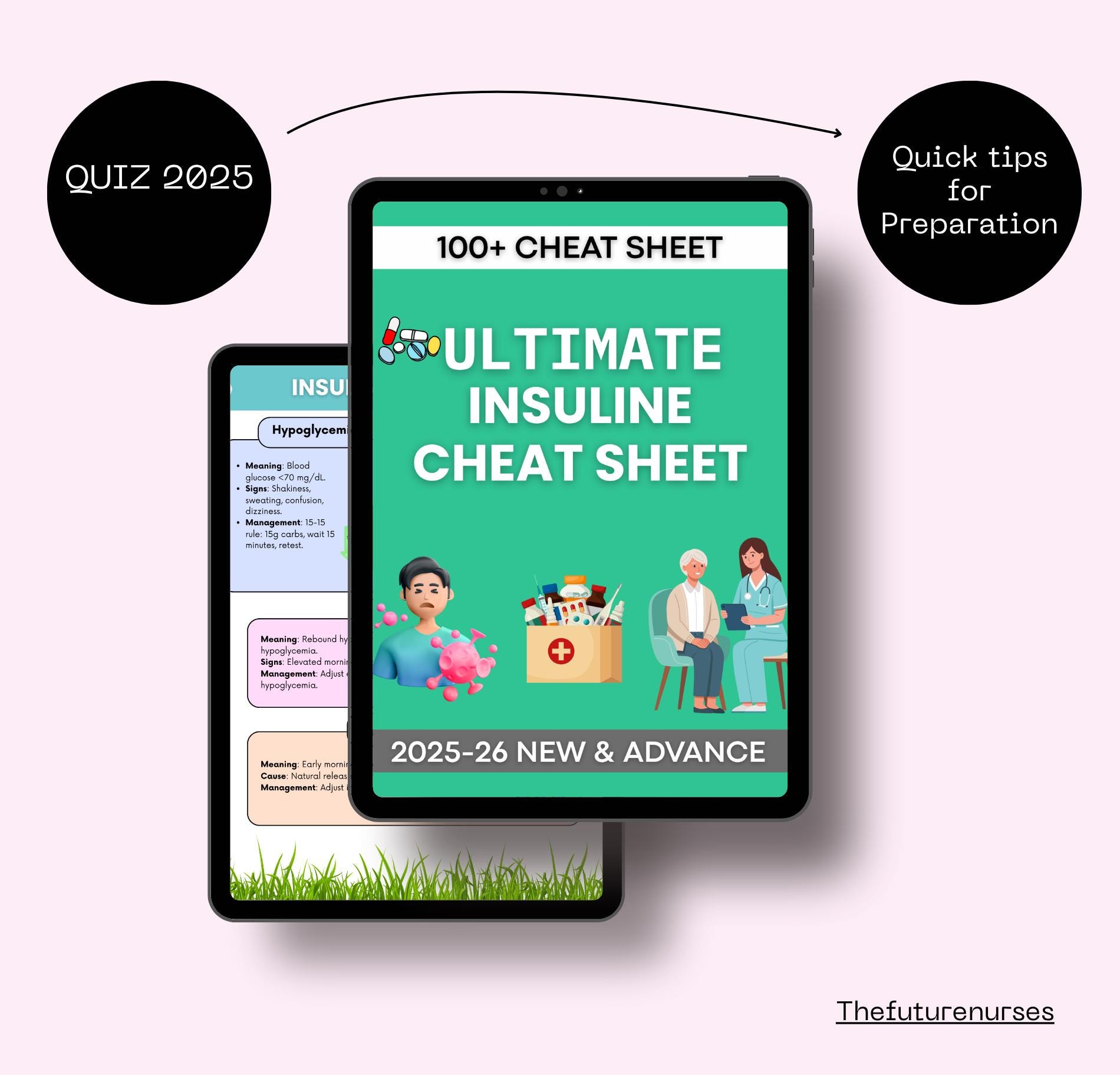 100+ Insulin Types Cheat Sheet 20+ Pages, Nursing Study Guide 2025-26 ...