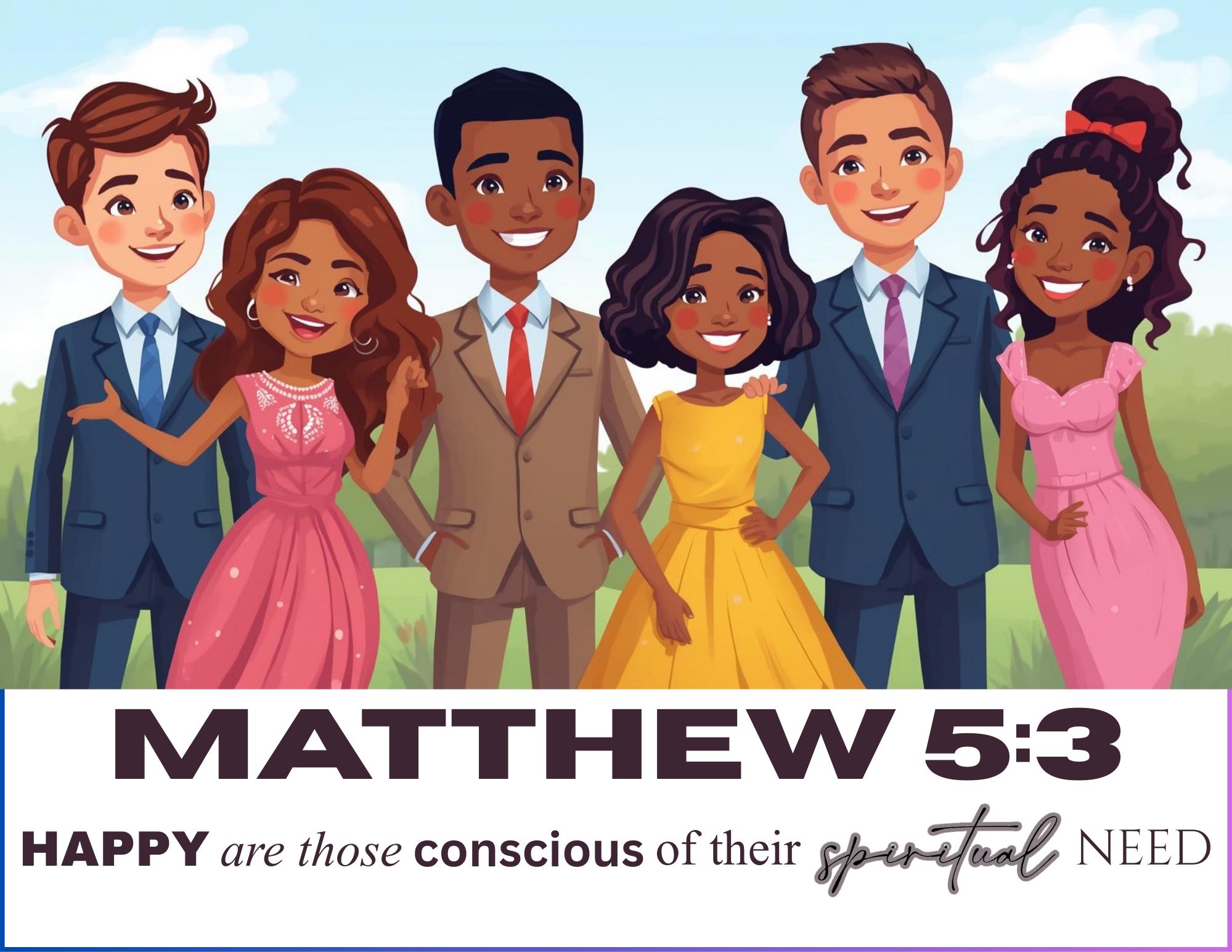 2026 Year Text Printable Poster - US Letter || Matthew 5:3 || Instant ...