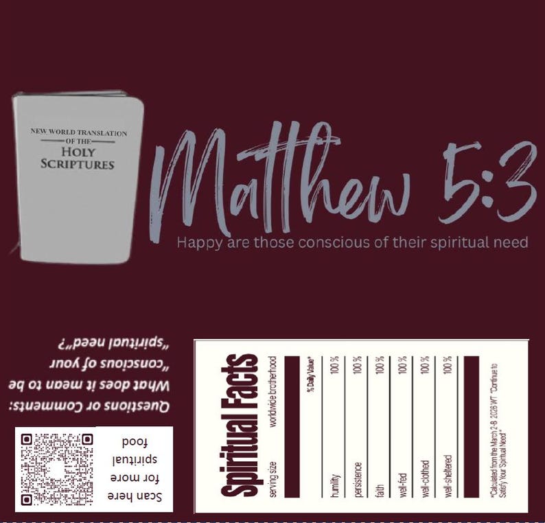 2026 Year Text Candy Wrapper | Matthew 5:3 Printable | Instant Download ...