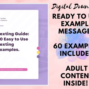 Sexting Guide: 60 Easy to Use Example Messages | Digital PDF | Simple Guide to Sexting