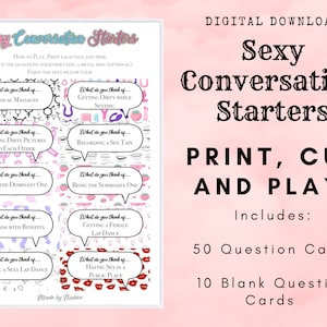 Sexy Conversation Starters Naughty Game | Sex Foreplay Game | Instant Download | Date Night Ideas