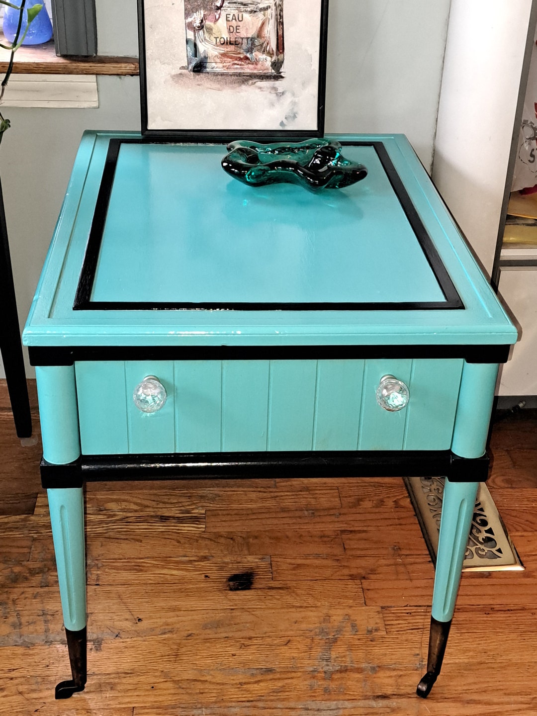 Unique Vintage End Table Etsy